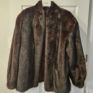 Mahogany Mink Short Jacket